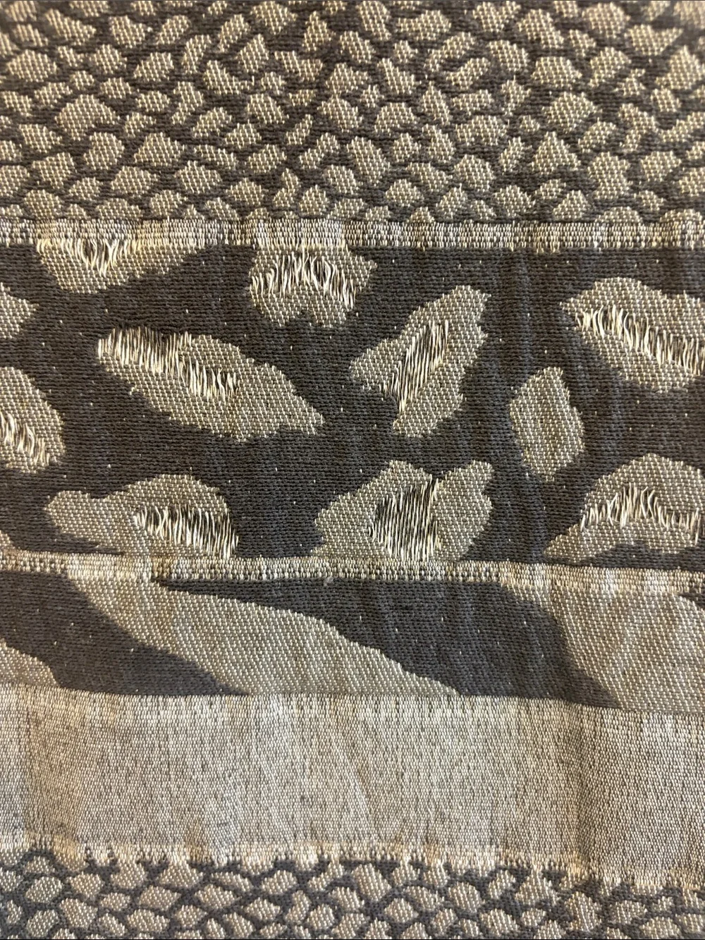 Black and Gray Animal Print table runner